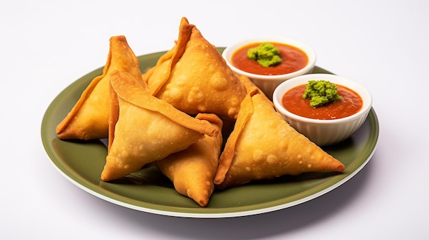 A Plate of samosas from India Generative AI