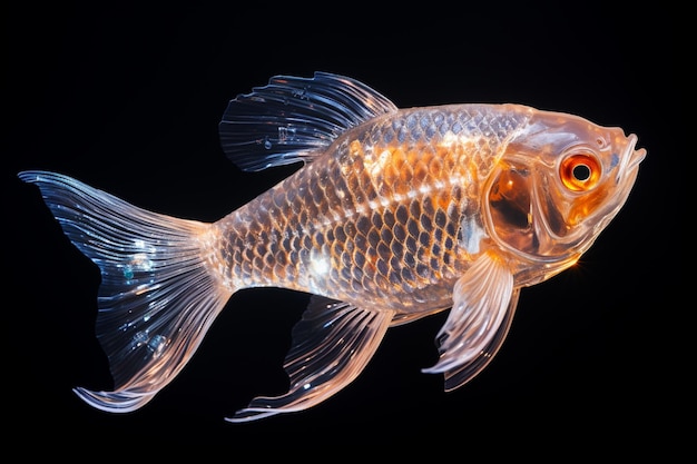 Platies fish isolated in transparent