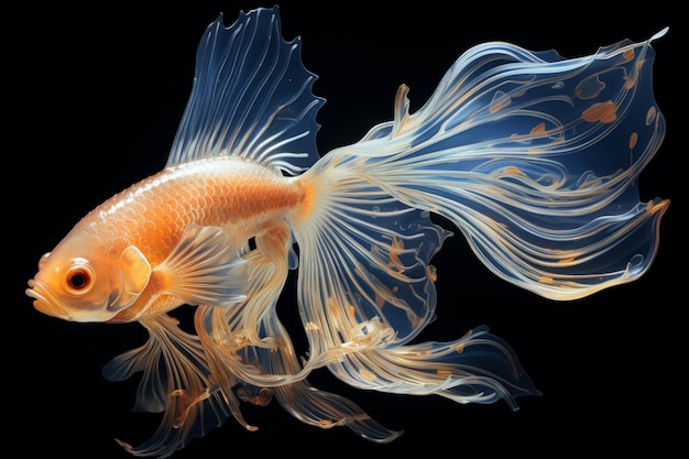 Platies fish isolated in transparent