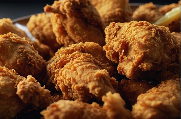 Platter of Fried Chicken Pieces