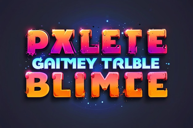 Play Game Editable Text Effect Style