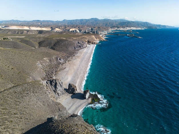 Playa de los Muertos beach in Cabo de Gata Nature Park