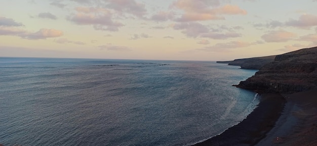 Playa del Paso al atardecer en Lanzarote