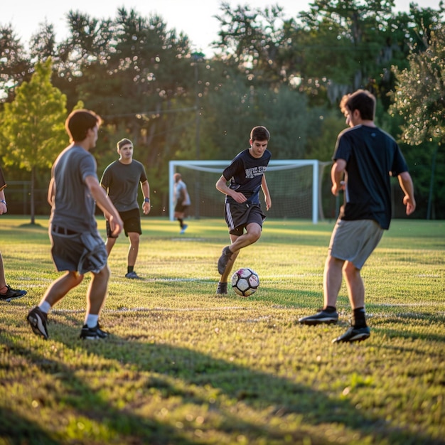 Players engaging in friendly matches and scrimmages to practice for tournaments