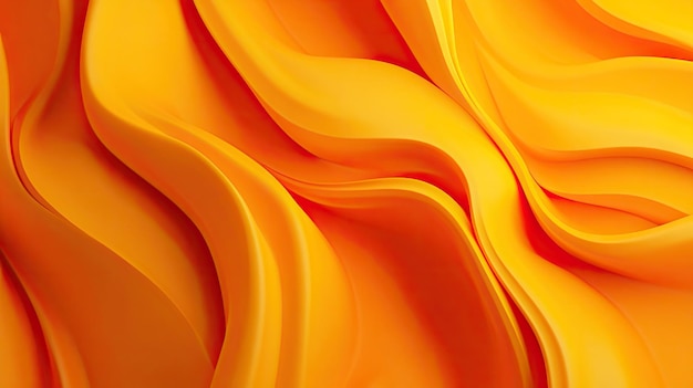 Playful 3D orange background with vibrant hues and dynamic forms ideal for lively and joyful compositions