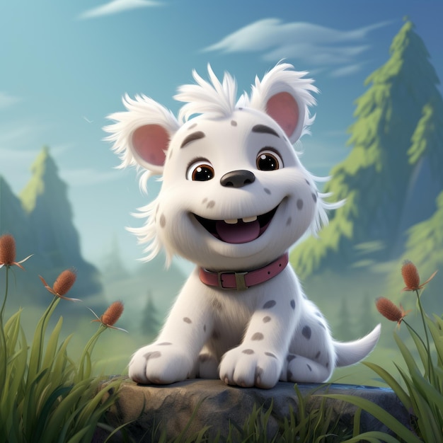 Playful Animated Dalmatians Puppy Screenshots In Tiago Hoisel Style