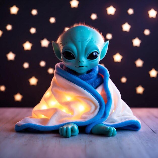 Photo playful baby alien designs for fun and fantasy