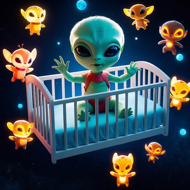 Playful Baby Alien Designs for Fun and Fantasy