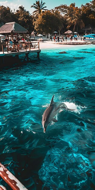 Playful Dolphins in Motion