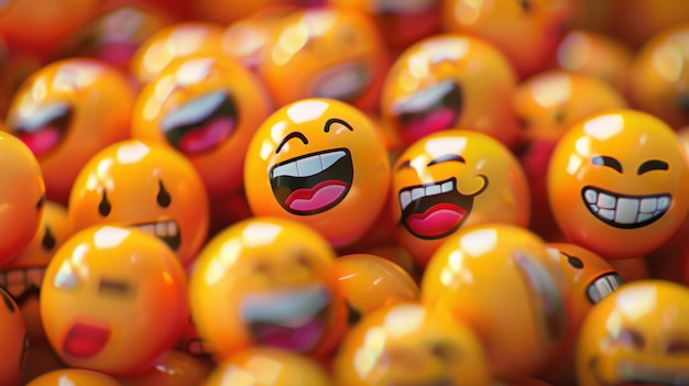 Photo playful emojis high detailed wallpaper design