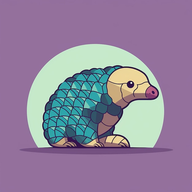 Playful_Pangolin_Pangolin_playing_with_its_scales_Mod