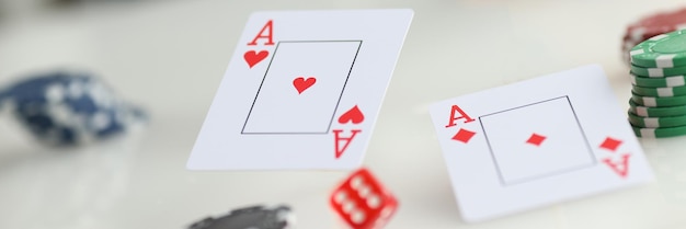 Playing cards for poker game gamble games and casino