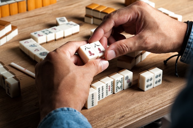 Playing Mahjong game as a hobby