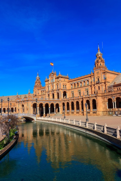 Plaza de Espana Spain square in Seville Andalusia Spain