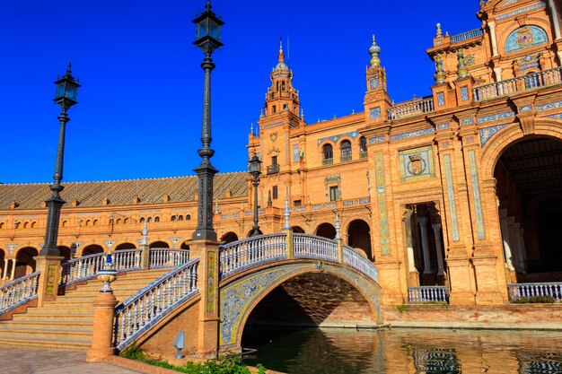 Plaza de Espana Spain square in Seville Andalusia Spain