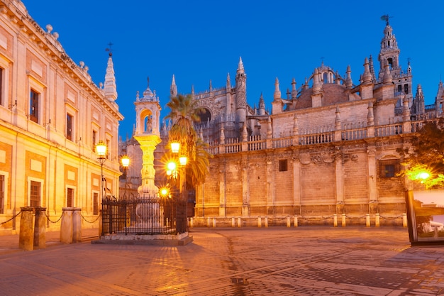 Plaza del Triunfo and Seville Cathedral, Spain