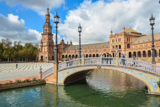 Plaza of Spain in Seville the capital of Andalusia