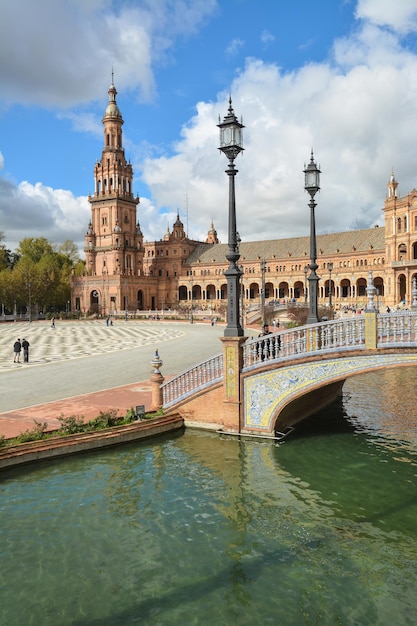 Plaza of Spain in Seville the capital of Andalusia