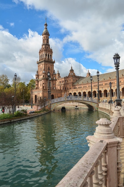 Plaza of Spain in Seville the capital of Andalusia