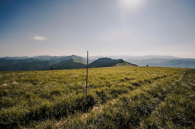 Ploska hill with mountain hut from Borisov Big Fatra mountains Slovakia Hiking summer Slovakia landscape