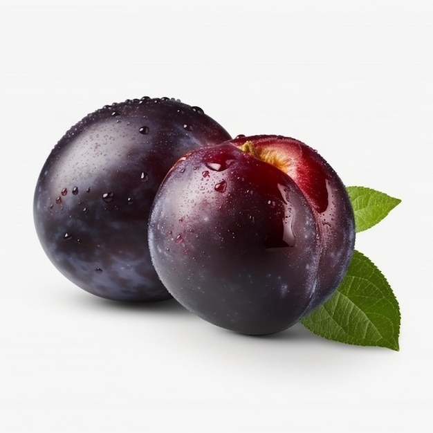 Plum Isolated on Transparent Background