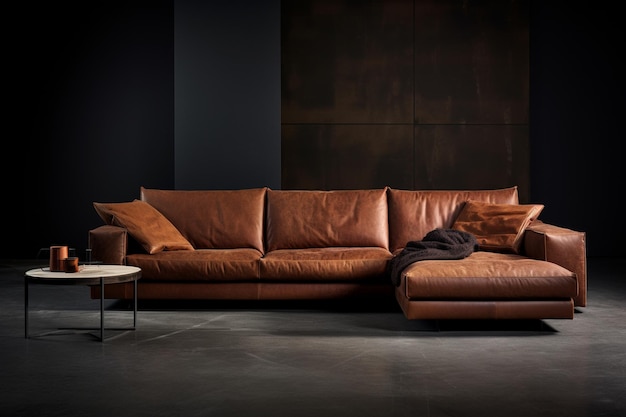 Plush corner sofa with deep seating and a cozy invi