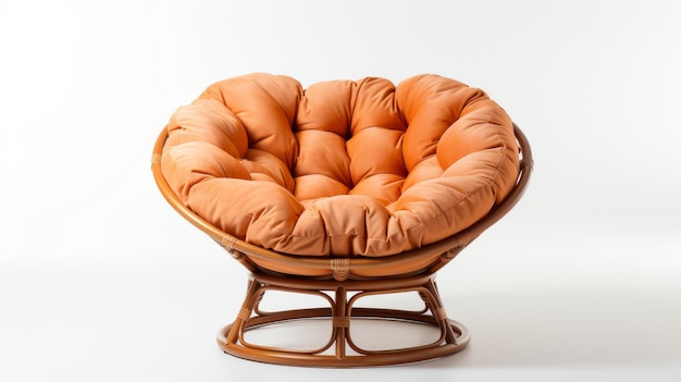 Plush Papasan Haven on Transparent Background