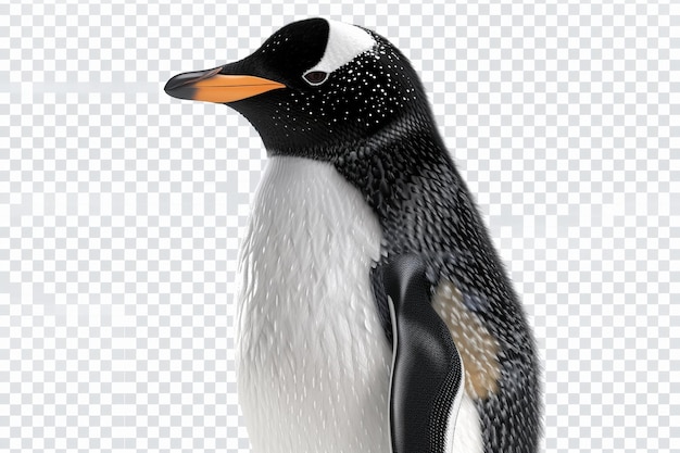 Plush Penguin Isolated In Transparent Background