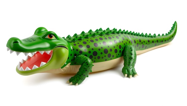 Photo png crocodile inflatable reptile animal isolated with white highlights