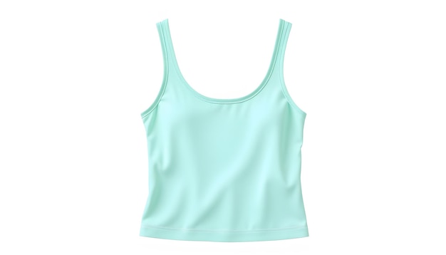 Photo png cute pastel tank top cut out element set isolated with white highlights