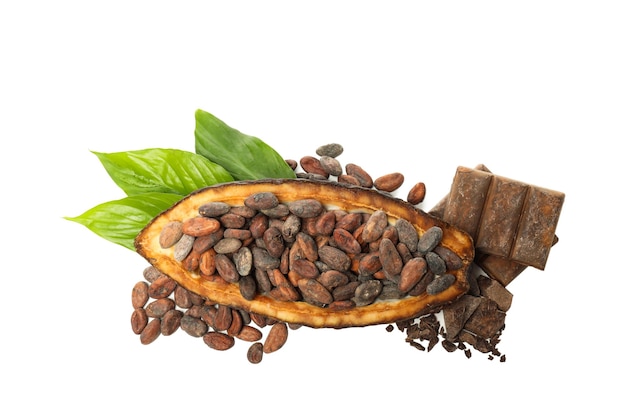 PNG ingredient for making chocolate cocoa isolated on white background