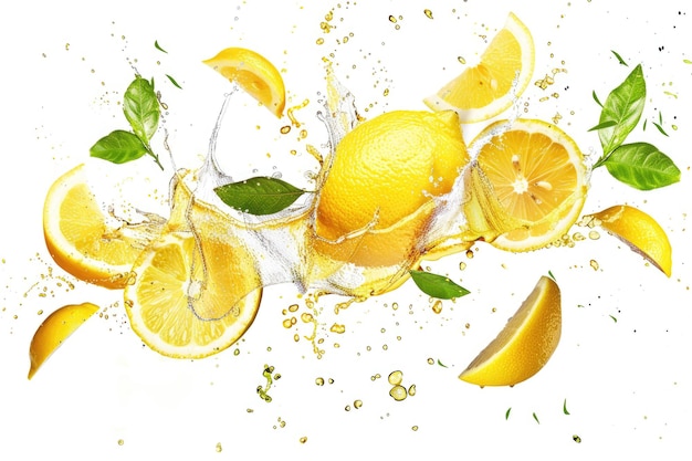 png a lemonade splash fruit plant food isolated on white background detailed png