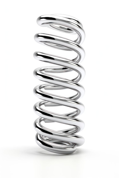 Photo png spiral coil white background platinum