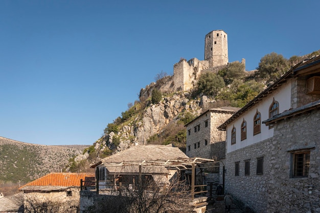 Pocitelj medieval village in the Capljina municipality in Bosnia and Herzegovina