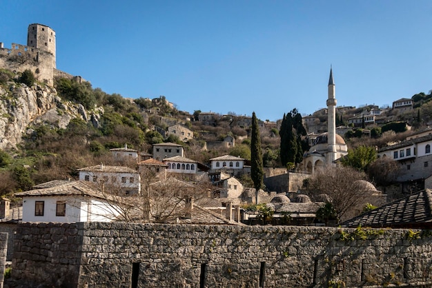 Pocitelj medieval village in the Capljina municipality in Bosnia and Herzegovina