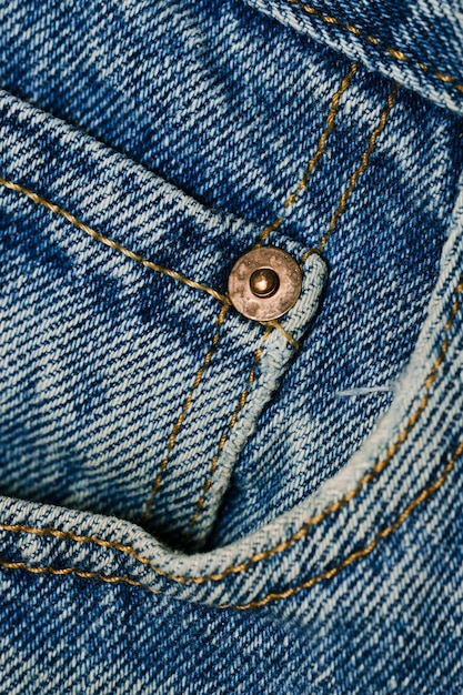 Pocket of denim jeans