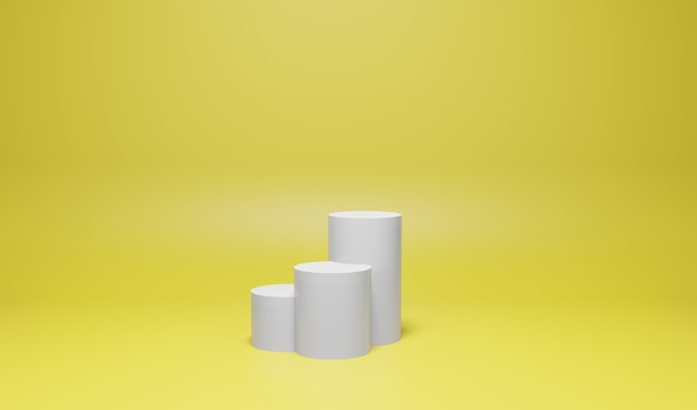 Podium Display Product Color Yellow