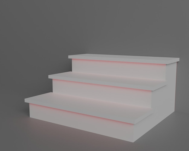 Podium for present product 3D Rendered