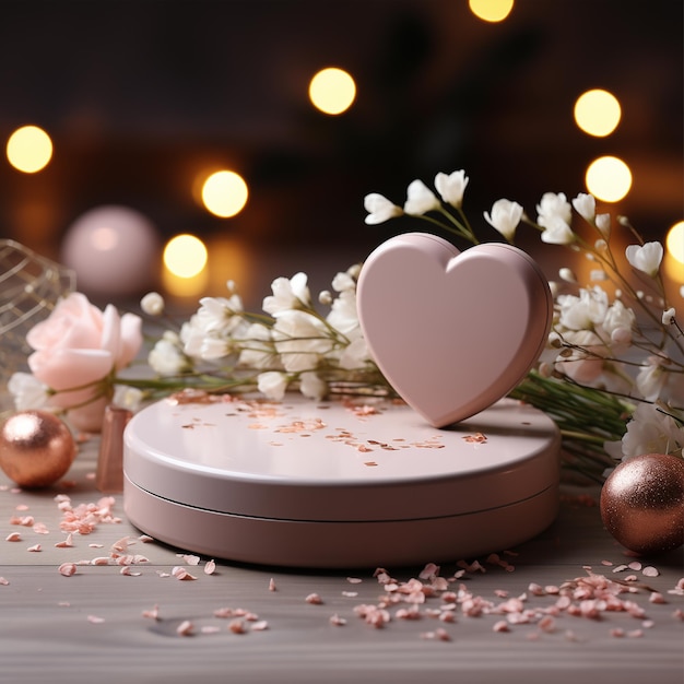 Podium for Valentines Day products