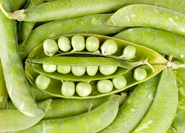 pods of green peas