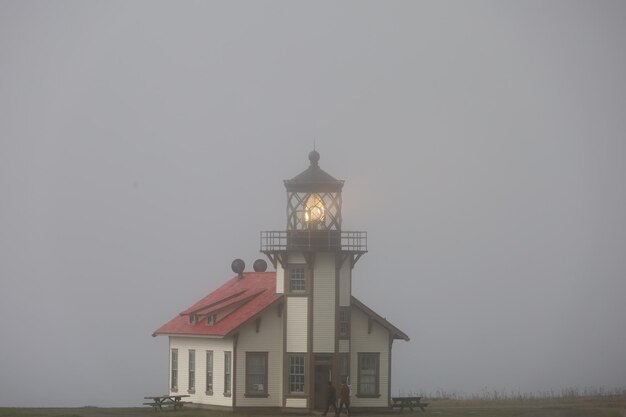 Point cabrillo lighthouse in Fort bragg Mendocino parks in California