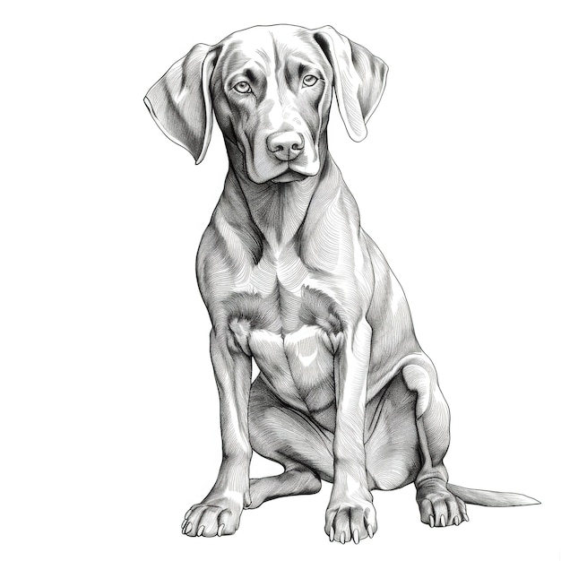 Point German Shorthaired Pointer Dog ai generated