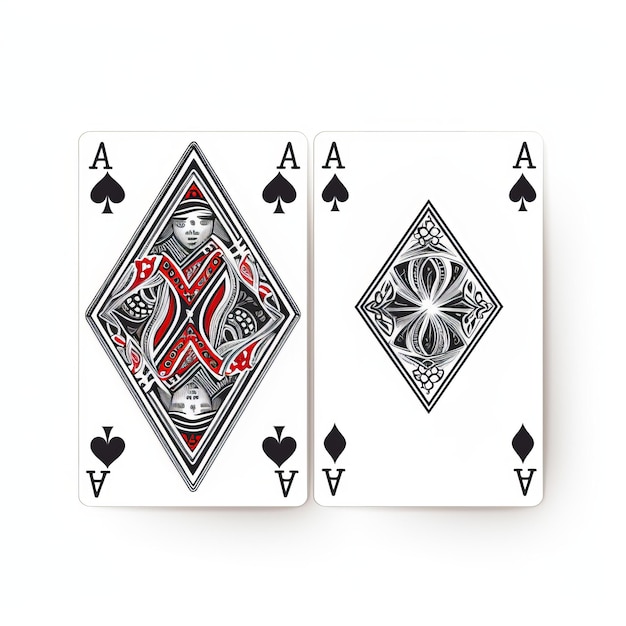 Photo a poker player has a red and black design on his arm