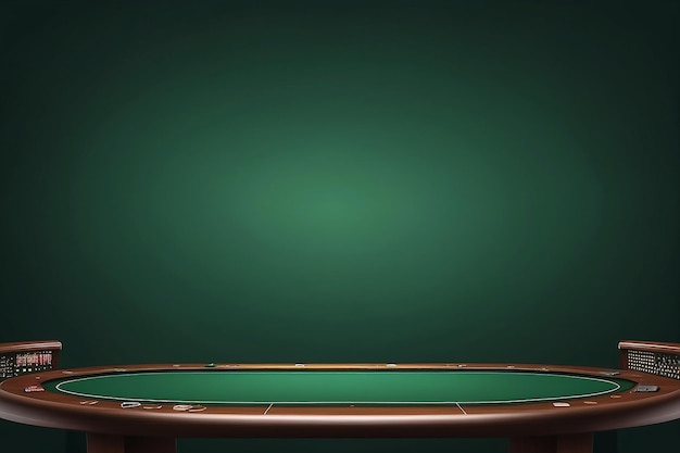 Poker table background in green color