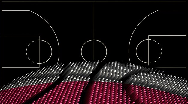 Poland Basketball court background Basketball Bal