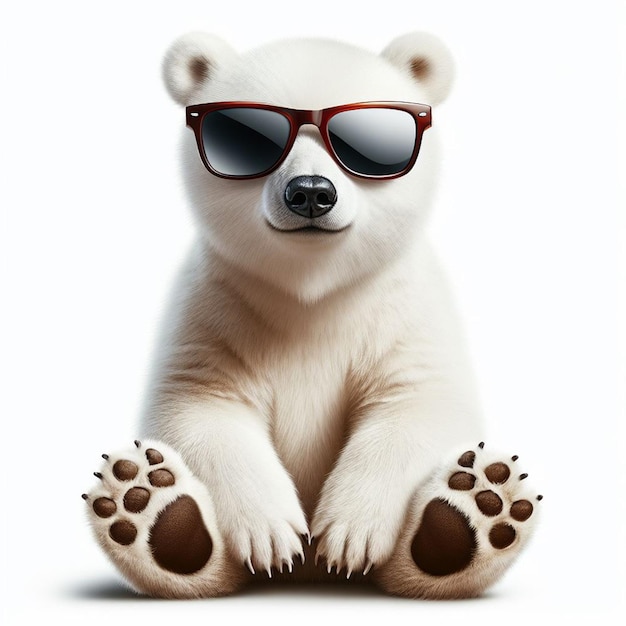 POLAR BEAR WITH SUNGLASSES