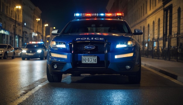 a police car with the license plate number 66 on it