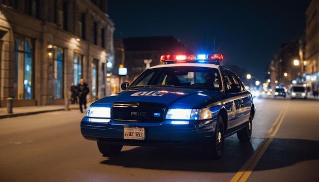 a police car with the license plate number 8188