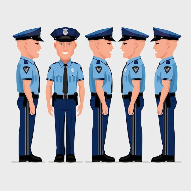 police cartoon character