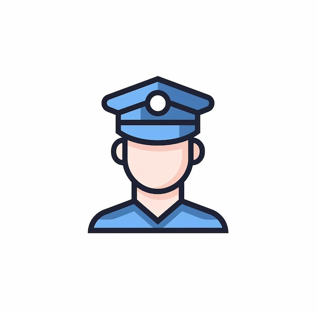 Police Icon Law Enforcement and Security Symbol Art Logo Illustration